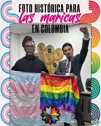 Juan Carlos Florián Silva in support of LGBTQ community