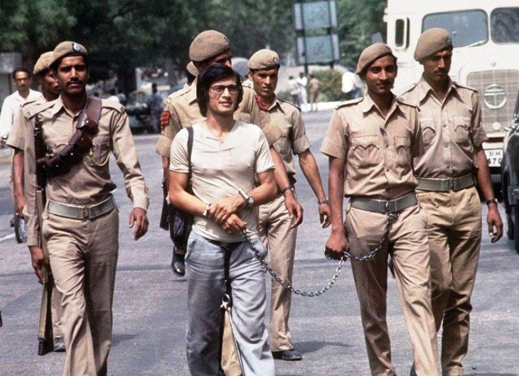Charles Sobhraj arrested and being taken to Tihar jail
