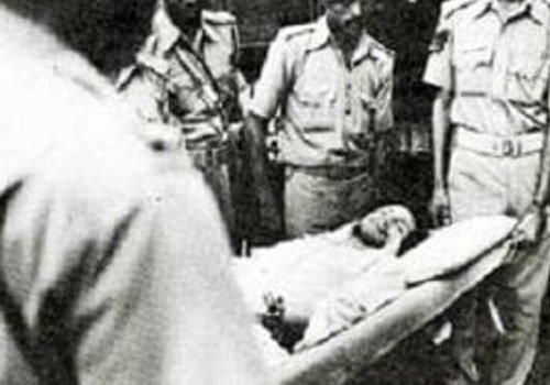 Charles Sobhraj being taken to hospital after faking appendicitis