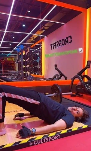 Shakespeare S. Tripathy at a gym