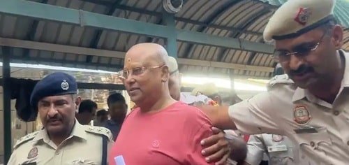 Swami Chaitanyananda Saraswati in police custody