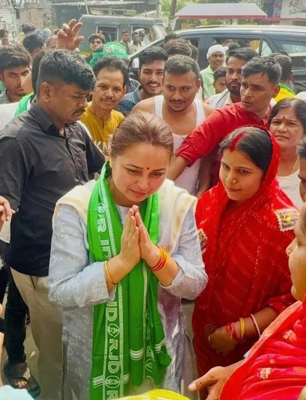 Rohini Acharya during election campaign