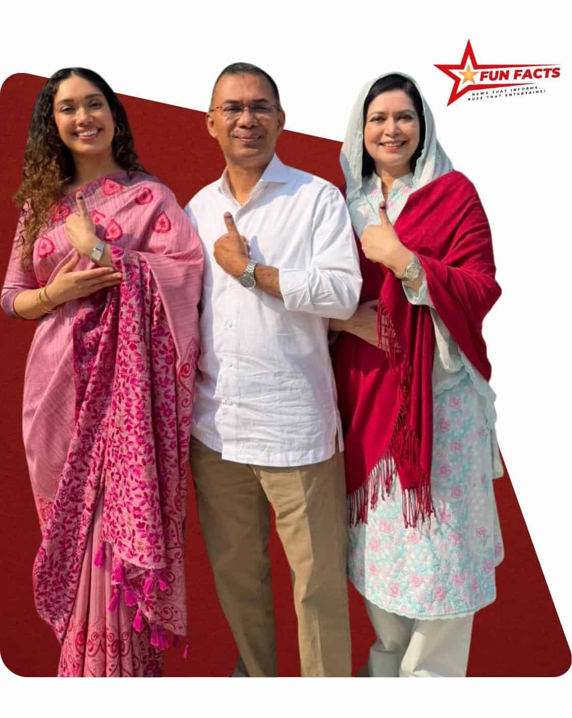 Zaima Rahman with Tarique Rahman