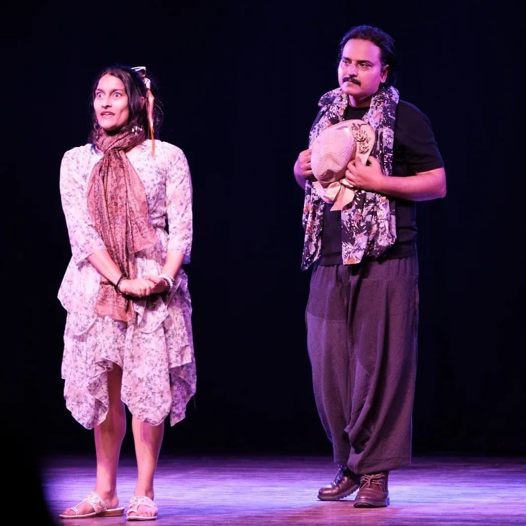 Danish Iqbal in a theatre play