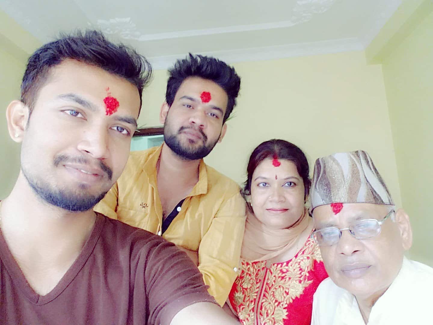 Balen Shah with his family
