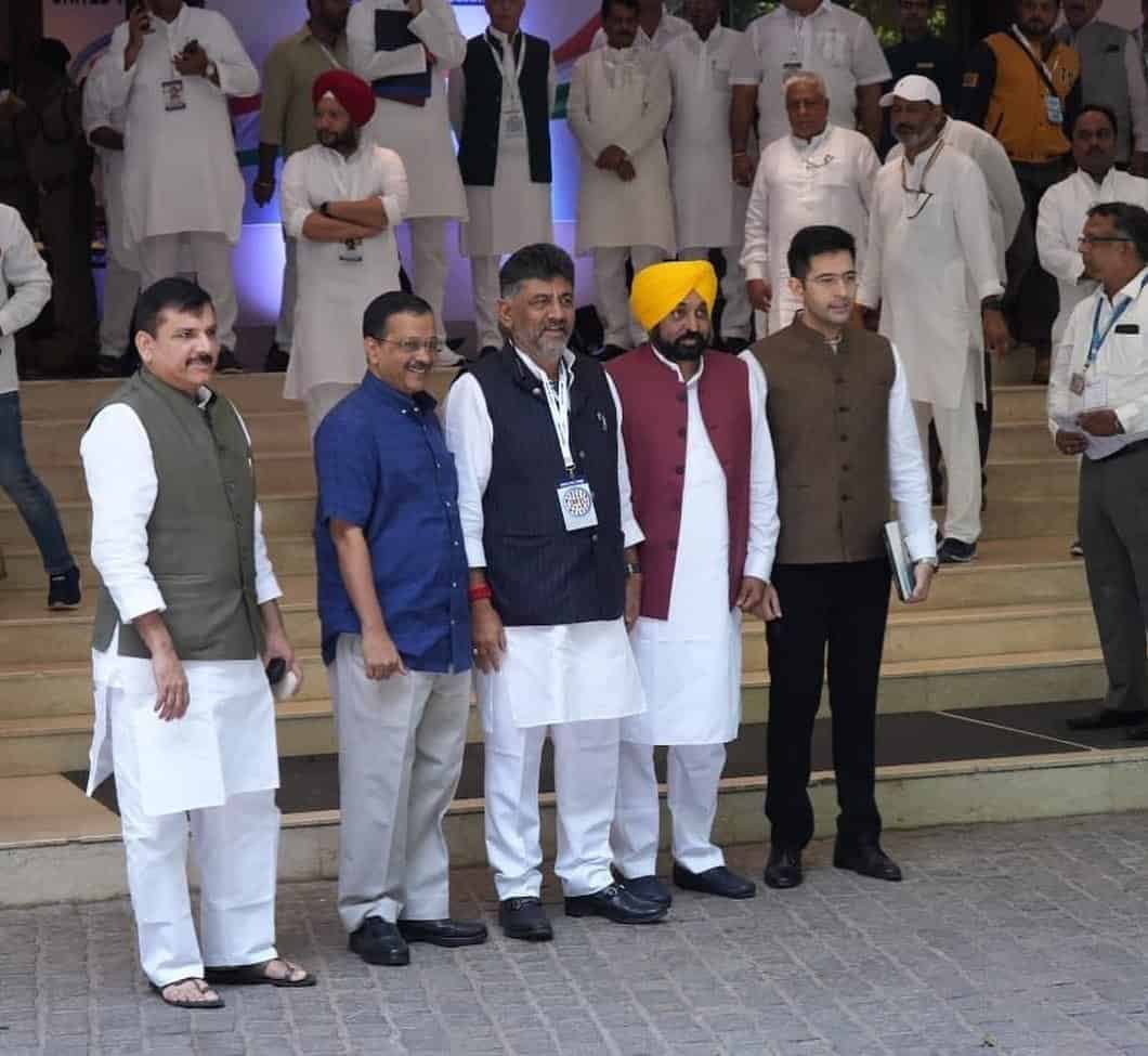 Raghav Chadha with AAP leaders