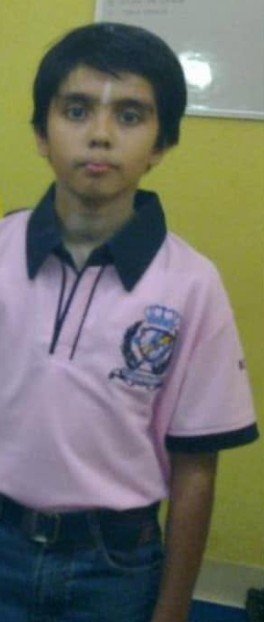 Allen Choudhary during his school days