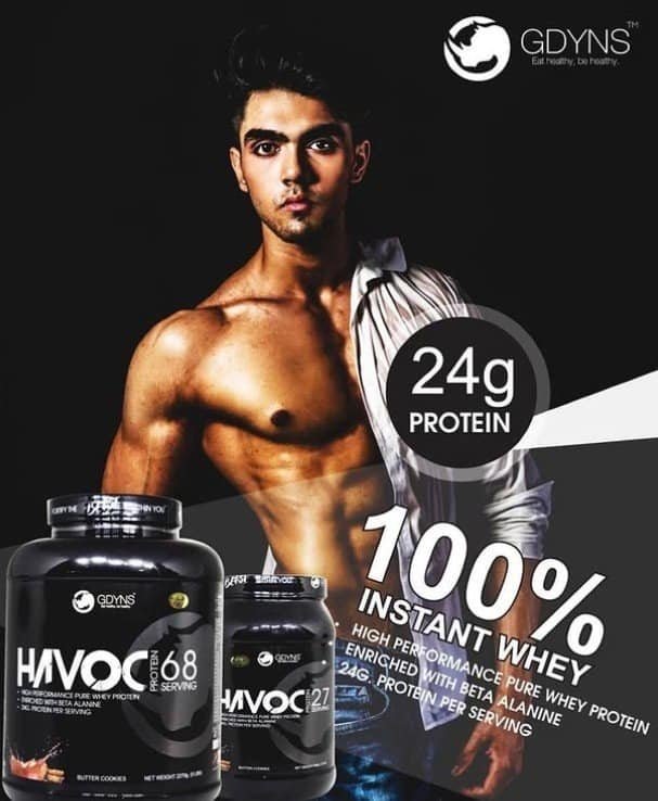 Allen Choudhary in a print ad