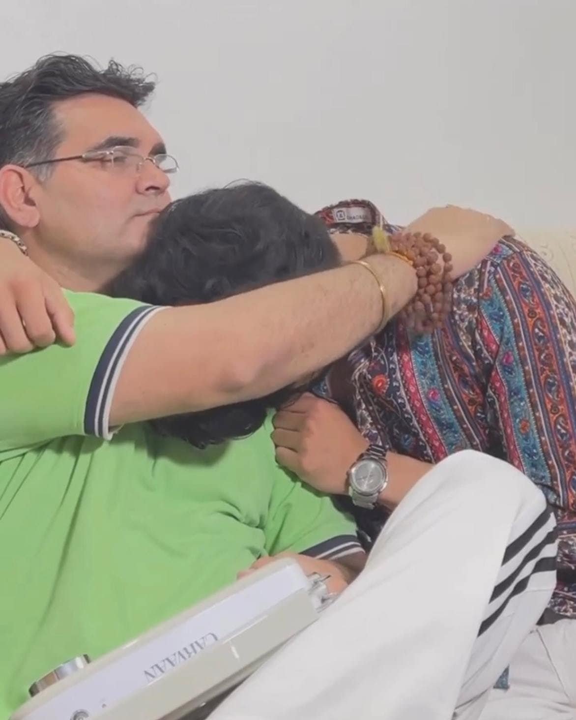 Allen Choudhary with his father