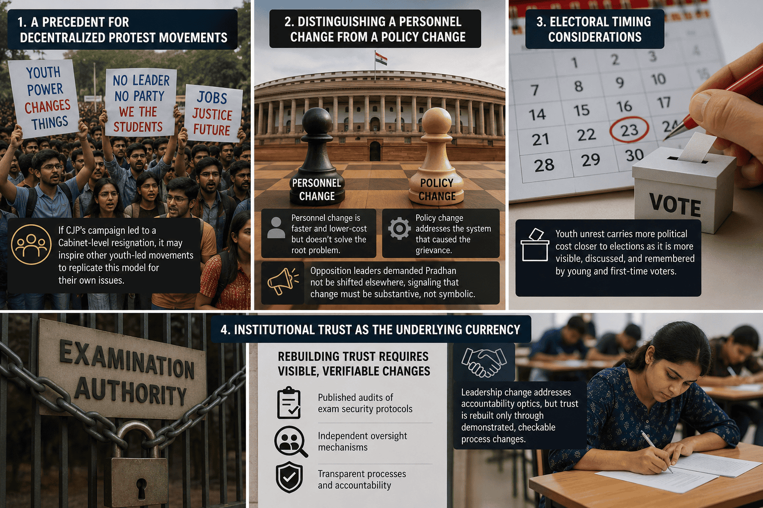 Protests, policy, and trust in focus