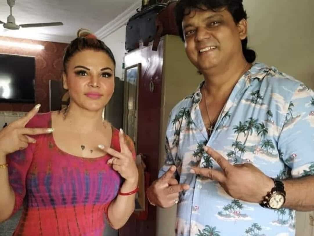 Rakhi Sawant with her brother